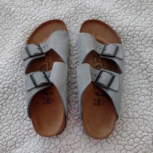Gray Suede Birkenstock, size 36